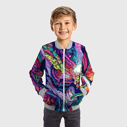 Бомбер детский Hyper Beast Style, цвет: 3D-серый — фото 2