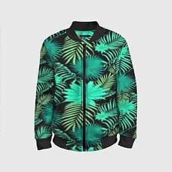 Детский бомбер Tropical pattern