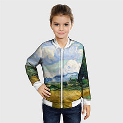 Бомбер детский Ван Гог Картина, цвет: 3D-белый — фото 2