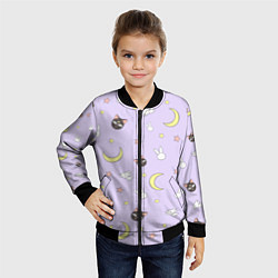 Бомбер детский Сейлор Мур, цвет: 3D-черный — фото 2