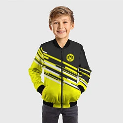 Бомбер детский Borussia FC: Sport Line 2018, цвет: 3D-черный — фото 2