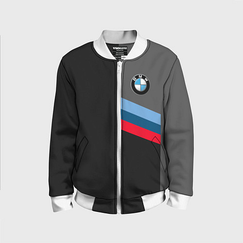Детский бомбер BMW БМВ / 3D-Белый – фото 1