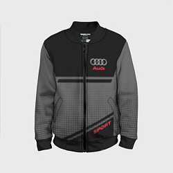 Бомбер детский Audi: Crey & Black, цвет: 3D-черный