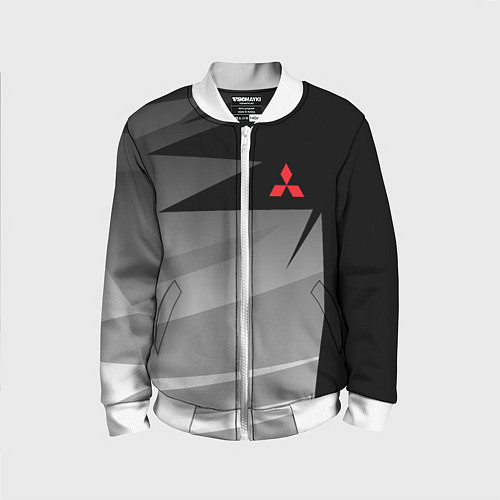 Детский бомбер MITSUBISHI SPORT / 3D-Белый – фото 1