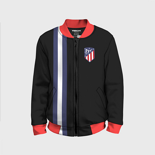 Детский бомбер FC Atletico Madrid: Blue Line / 3D-Красный – фото 1