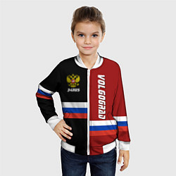 Бомбер детский Volgograd, Russia, цвет: 3D-белый — фото 2