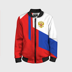 Детский бомбер Russia: Geometry Tricolor