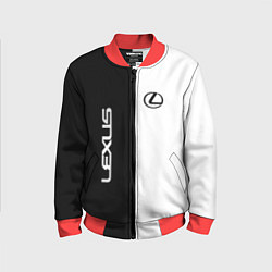 Бомбер детский Lexus: Black & White, цвет: 3D-красный