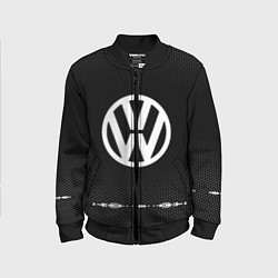 Бомбер детский Volkswagen: Black Abstract, цвет: 3D-черный