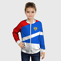 Бомбер детский Russia: Light Sport, цвет: 3D-белый — фото 2