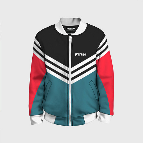 Детский бомбер Firm 90s: Arrows Style / 3D-Белый – фото 1
