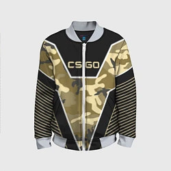 Бомбер детский CS:GO Khaki Camo, цвет: 3D-серый