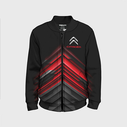 Детский бомбер Citroen: Red sport / 3D-Черный – фото 1