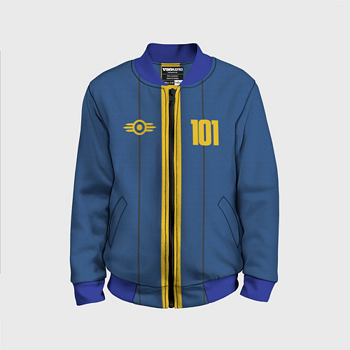 Детский бомбер Fallout: Vault 101 / 3D-Синий – фото 1