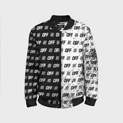 Детский бомбер Off-White: Black & White