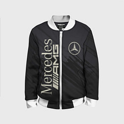 Бомбер детский Mercedes AMG: Black Edition, цвет: 3D-белый