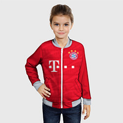 Бомбер детский FC Bayern: Home 19-20, цвет: 3D-серый — фото 2