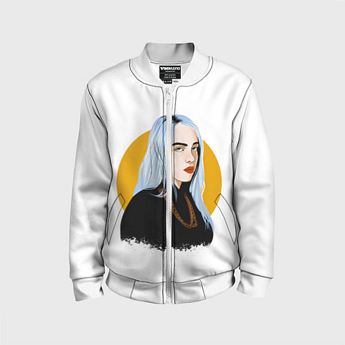 Детский бомбер Billie Eilish / 3D-Белый – фото 1