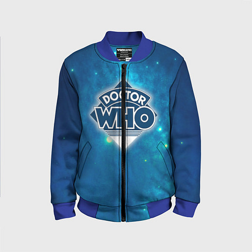 Детский бомбер Doctor Who / 3D-Синий – фото 1