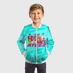 Бомбер детский Ateez, цвет: 3D-белый — фото 2