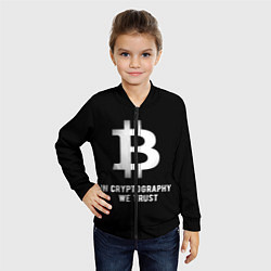 Бомбер детский Биткоин Криптовалюта, цвет: 3D-черный — фото 2
