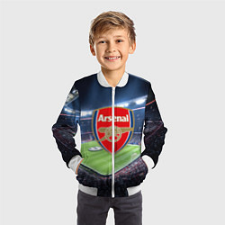 Бомбер детский FC Arsenal, цвет: 3D-белый — фото 2