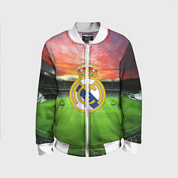 Бомбер детский FC Real Madrid, цвет: 3D-белый
