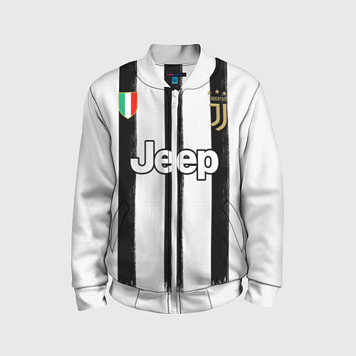 Детский бомбер Juventus home 20-21 / 3D-Белый – фото 1