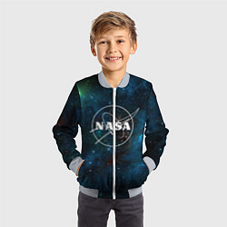 Бомбер детский NASA, цвет: 3D-серый — фото 2