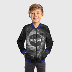 Бомбер детский NASA, цвет: 3D-синий — фото 2