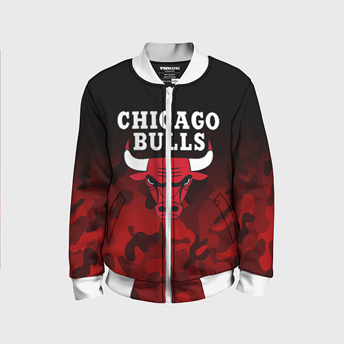 Детский бомбер CHICAGO BULLS / 3D-Белый – фото 1