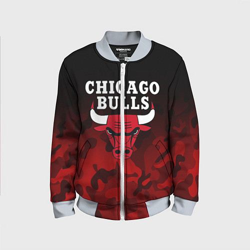 Детский бомбер CHICAGO BULLS / 3D-Серый – фото 1