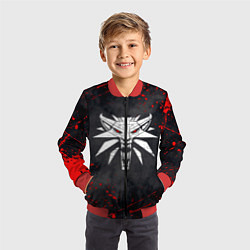 Бомбер детский ВЕДЬМАК, цвет: 3D-красный — фото 2