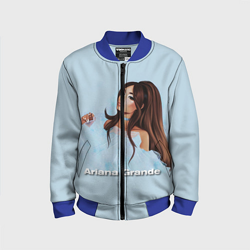 Детский бомбер Ariana Grande Ариана Гранде / 3D-Синий – фото 1