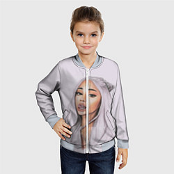 Бомбер детский Ariana Grande Ариана Гранде, цвет: 3D-серый — фото 2
