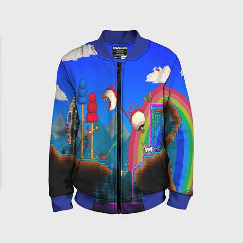 Детский бомбер TERRARIA GAME / 3D-Синий – фото 1