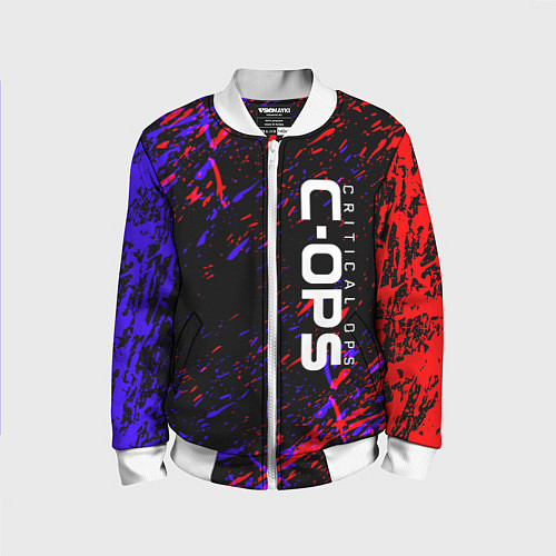 Детский бомбер Critical Ops / 3D-Белый – фото 1