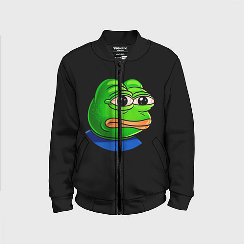 Детский бомбер Frog / 3D-Черный – фото 1