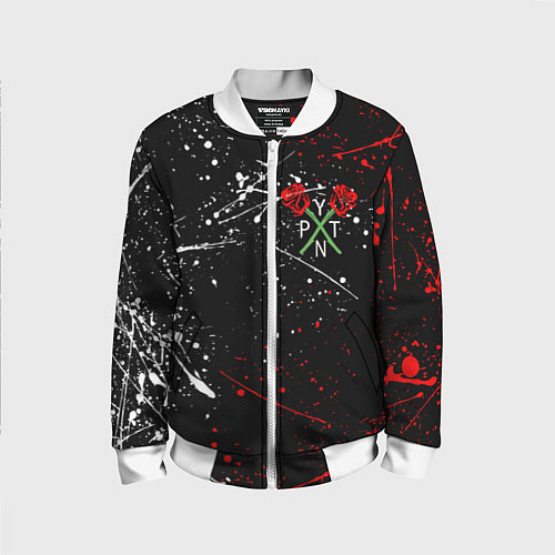 Детский бомбер Payton Moormeier: TikTok / 3D-Белый – фото 1