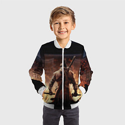 Бомбер детский Sekiro shadows die twice, цвет: 3D-белый — фото 2