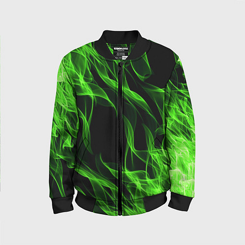 Детский бомбер TOXIC FLAME / 3D-Черный – фото 1