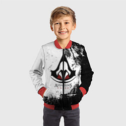 Бомбер детский Assasin's creed, цвет: 3D-красный — фото 2