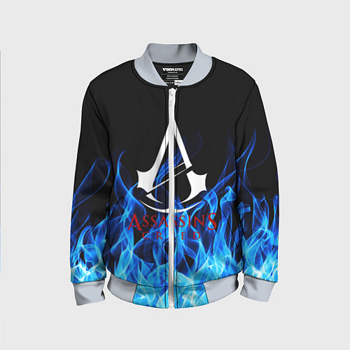 Детский бомбер Assassin??s Creed / 3D-Серый – фото 1