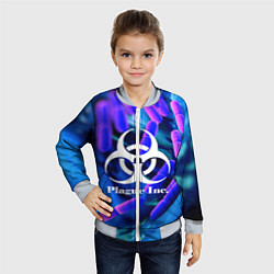 Бомбер детский PLAGUE INC, цвет: 3D-серый — фото 2