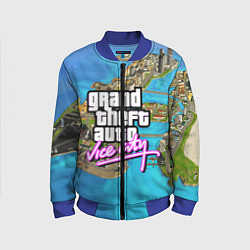 Бомбер детский GRAND THEFT AUTO:VICE CITY, цвет: 3D-синий