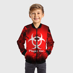 Бомбер детский PLAGUE INC, цвет: 3D-черный — фото 2
