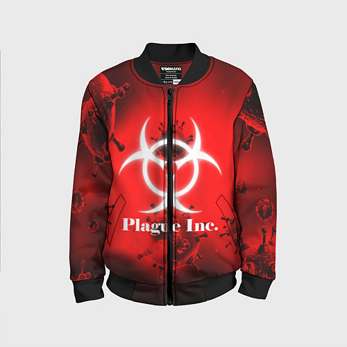 Детский бомбер PLAGUE INC / 3D-Черный – фото 1
