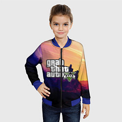 Бомбер детский GTA 5, цвет: 3D-синий — фото 2