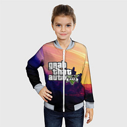 Бомбер детский GTA 5, цвет: 3D-серый — фото 2