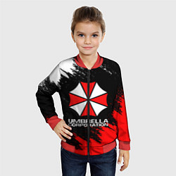Бомбер детский UMBRELLA CORP, цвет: 3D-красный — фото 2